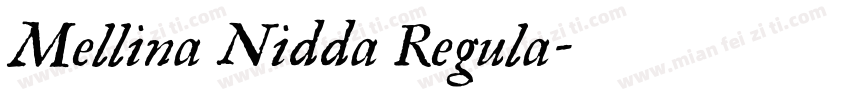 Mellina Nidda Regula字体转换